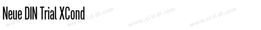 Neue DIN Trial XCond字体转换